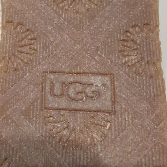 UGG Joslyn Platform Wedge Sandals In Cream & Tan Size 11 - Picture 8 of 9